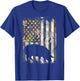 Camo US Flag Pig Vintage Farm Animal Patriotic Farmer Gift T-Shirt - T-Shirt | Royal