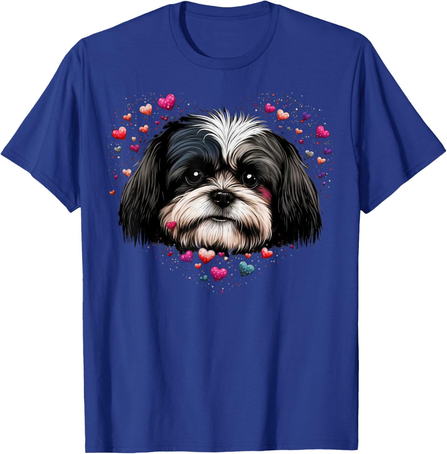 Shih Tzu Love Heart for Valentines Day on Shih Tzu Lover T-Shirt - T-Shirt | Royal