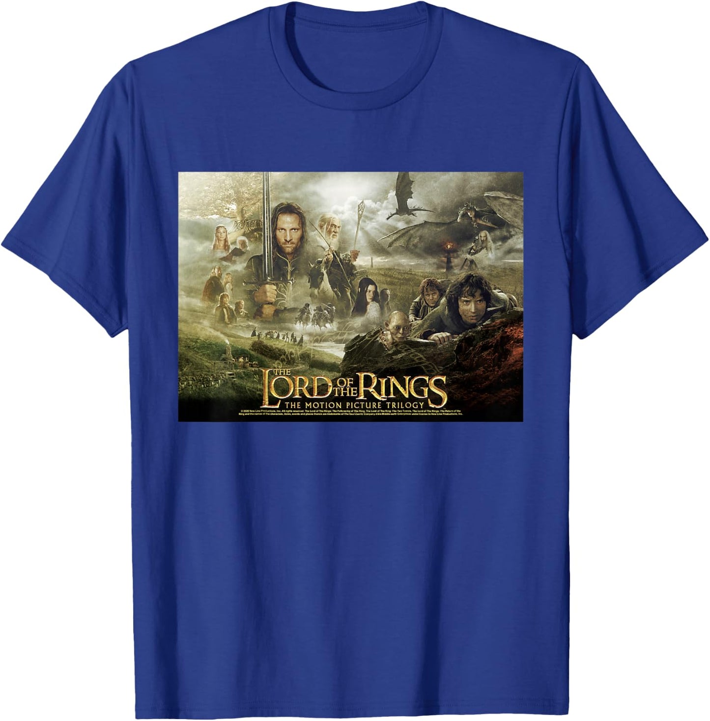 Kids The Lord of The Rings Trilogy Poster T-Shirt - T-Shirt | Royal
