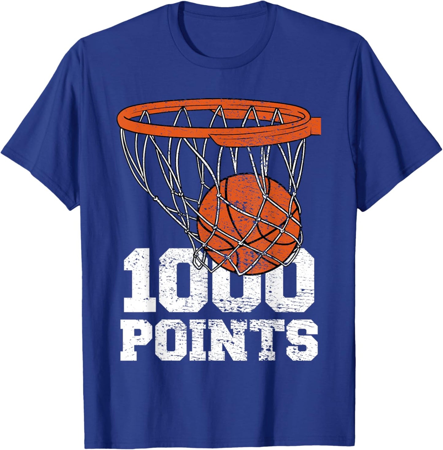1000 Points Basketball Scorer High School Basketball Player T-Shirt - T-Shirt | Royal
