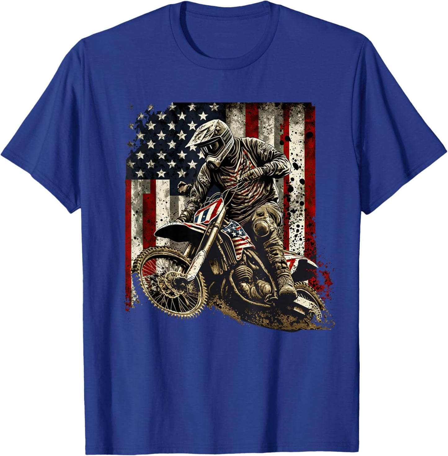 Motocross Supercross FMX riders Dirt Bike Freestyle motocro T-Shirt - T-Shirt | Royal