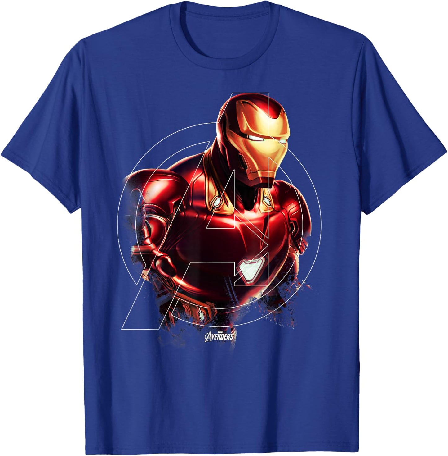Marvel Avengers Endgame Iron Man Portrait Graphic Small T-Shirt - T-Shirt | Royal