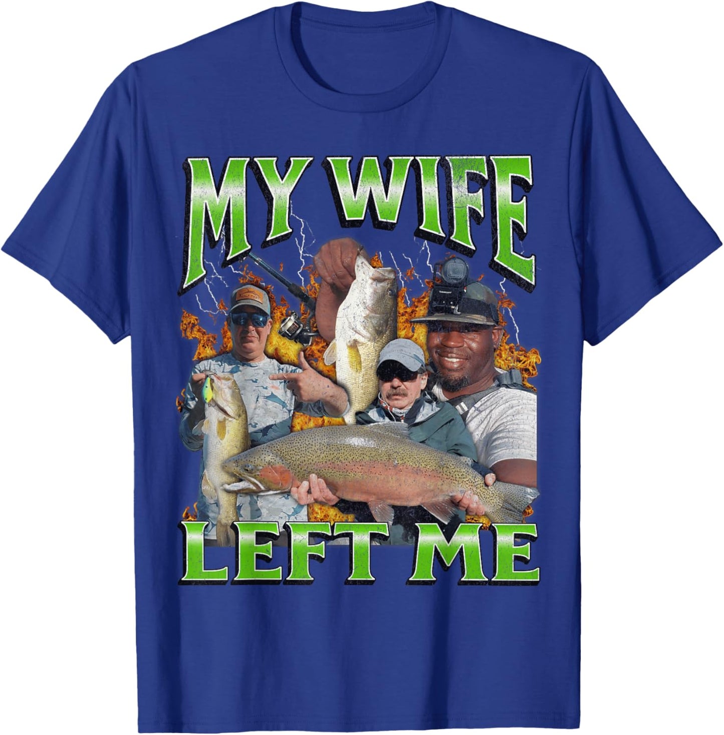MildlyPerturbed -Adults Fishing Humorous Meme - Black, Small T-Shirt - T-Shirt | Royal