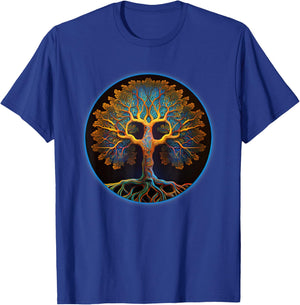 Tree Of Life Yoga Zen Namaste Meditation T-Shirt - T-Shirt | Royal