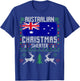 Australia Flag Australian Christmas Sweater T-Shirt - T-Shirt | Royal