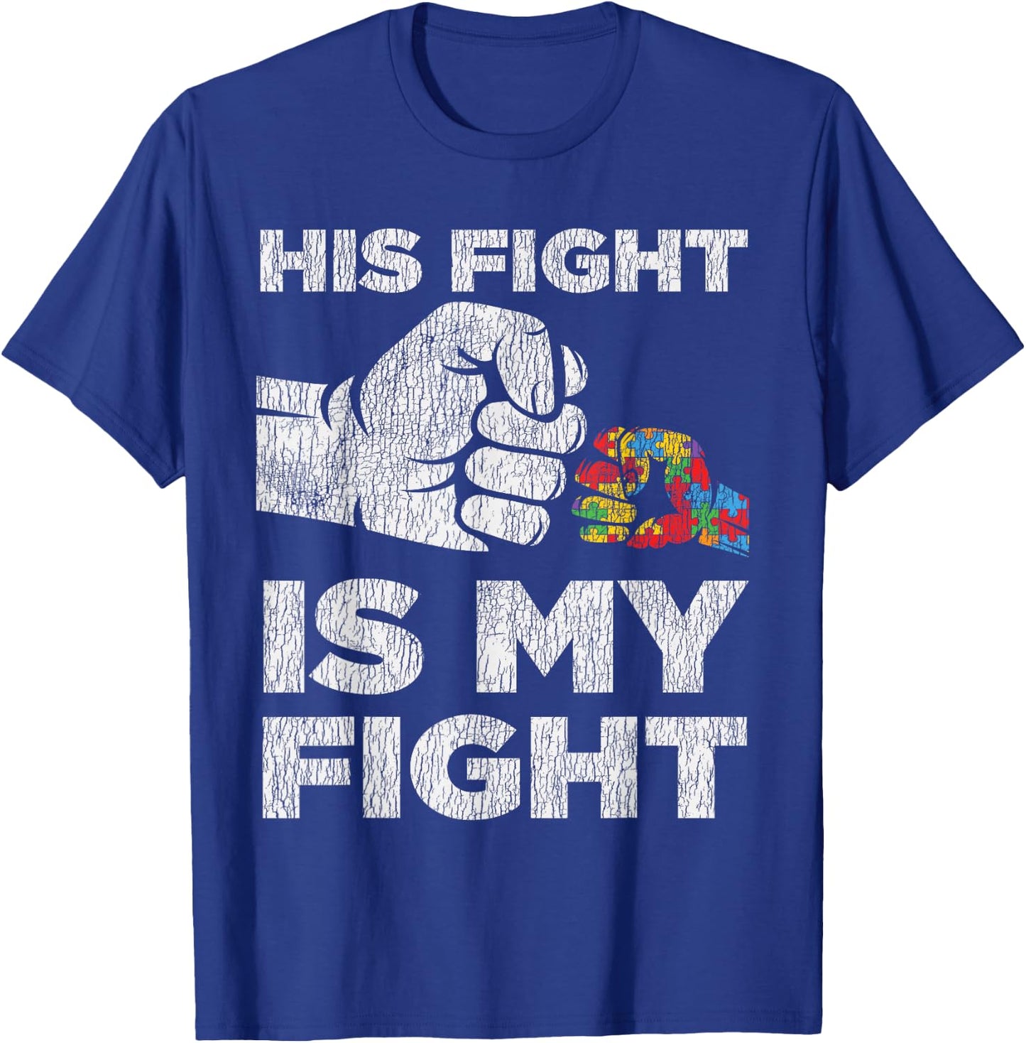Autism Awareness Mom Dad Parents Autistic Kids Awareness Small T-Shirt - T-Shirt | Royal