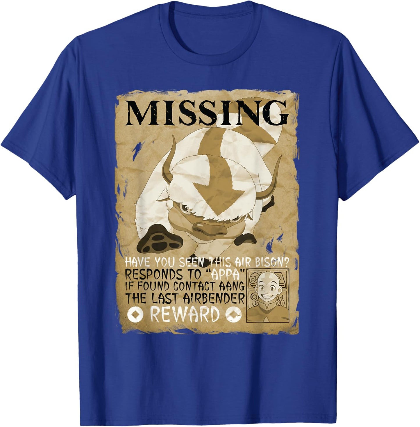 Missing Bison Poster Appa T-Shirt - T-Shirt | Royal