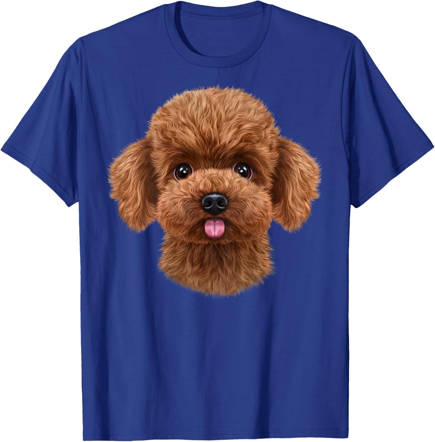 Apricot Toy Poodle Dog Face T-Shirt - T-Shirt | Royal