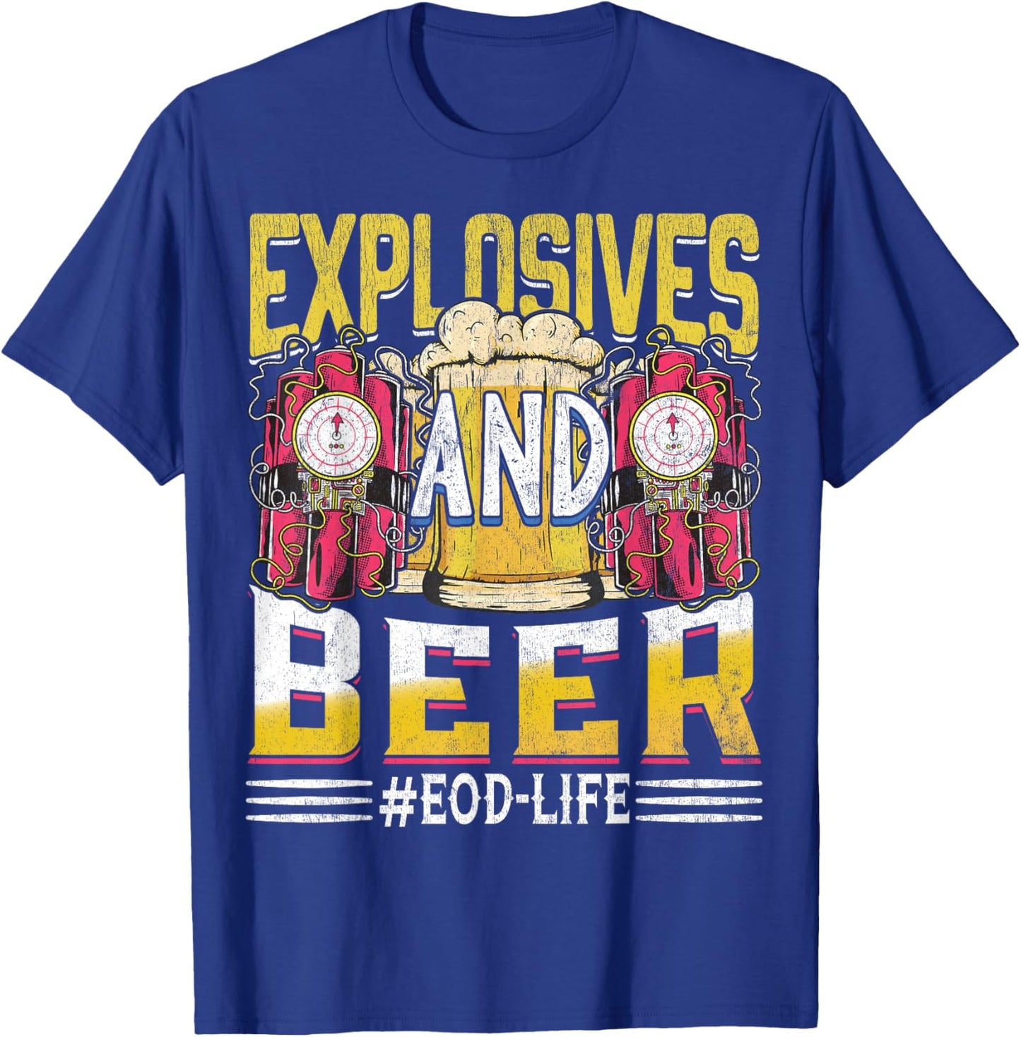 EOD Army Explosives Expert - Bomb Disposal Squad EOD Tech T-Shirt - T-Shirt | Royal