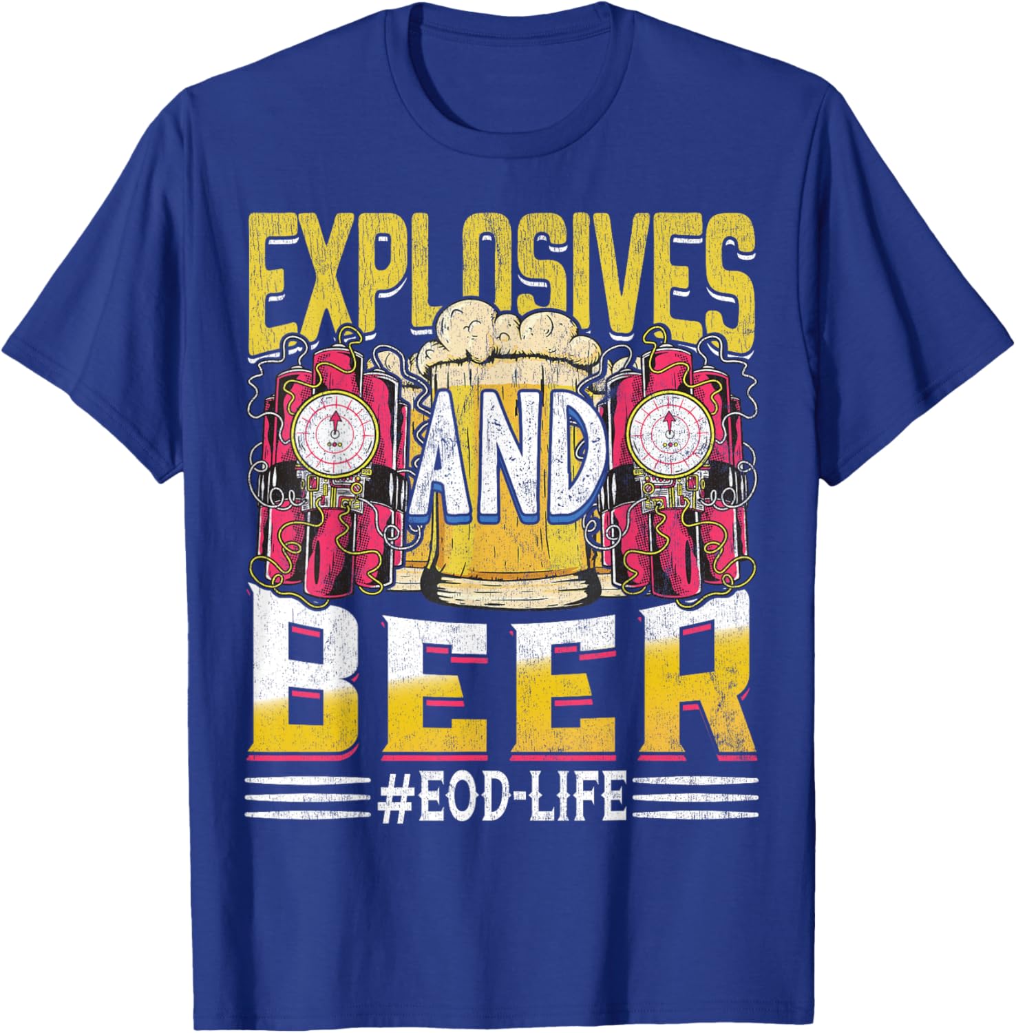 EOD Army Explosives Expert - Bomb Disposal Squad EOD Tech T-Shirt - T-Shirt | Royal