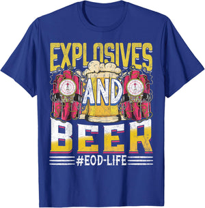 EOD Army Explosives Expert - Bomb Disposal Squad EOD Tech T-Shirt - T-Shirt | Royal