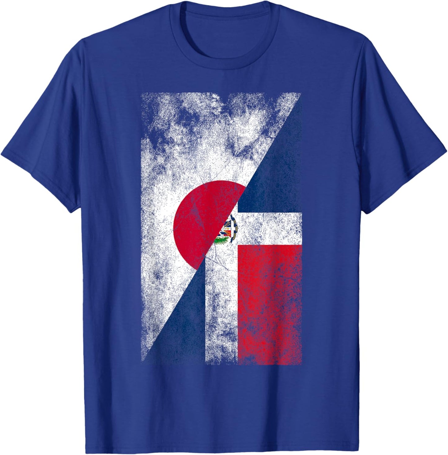 Japan Dominican Republic Flags - Japanese Dominican T-Shirt - T-Shirt | Royal