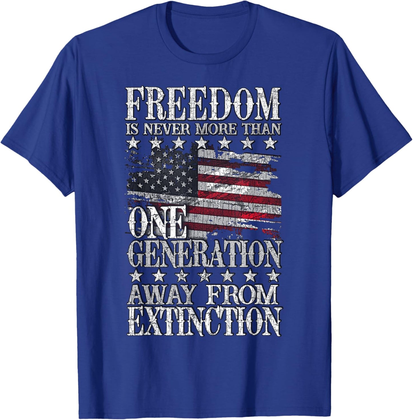 Freedom: One Generation From Extinction T-Shirt - T-Shirt | Royal