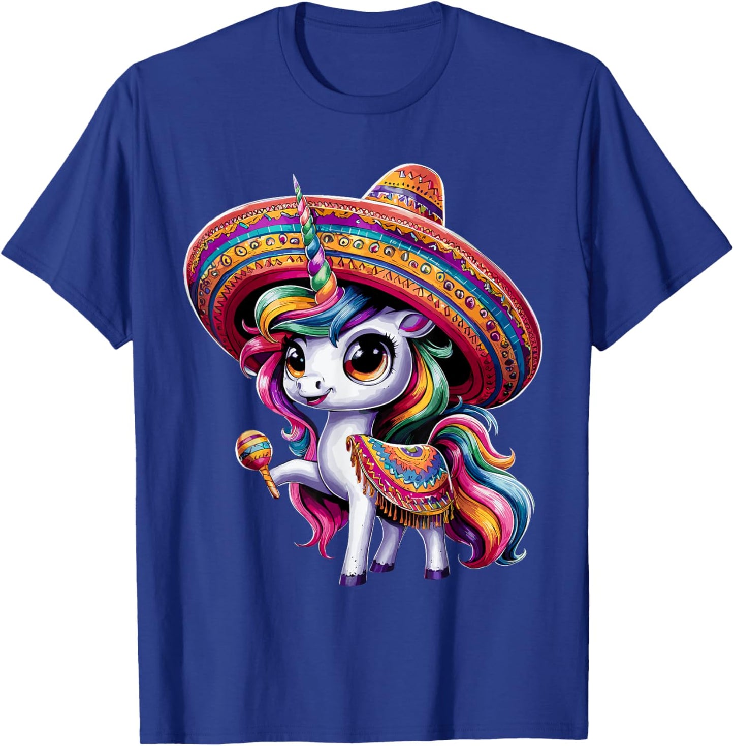 Cinco de Mayo Mexican Unicorn T-Shirt - T-Shirt | Royal