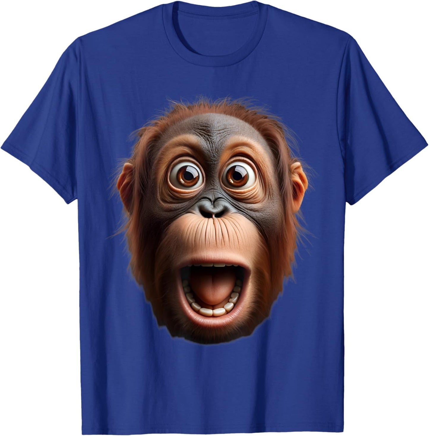 Funny Monkey Face orangutan T-Shirt - T-Shirt | Royal