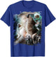 Space Wolves Wolf Howling at Moon T-Shirt - T-Shirt | Royal