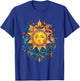 Mystic Sun and Moon Woman Mystical Flowers Aesthetic T-Shirt - T-Shirt | Royal