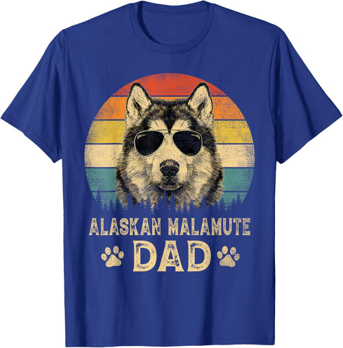 Vintage Alaskan Malamute Dad Dog Lovers Father's Day