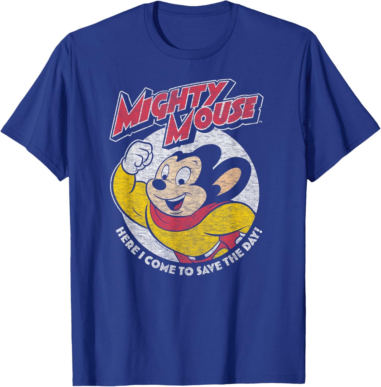 Mighty Mouse - MM Save The Day T-Shirt - T-Shirt | Royal