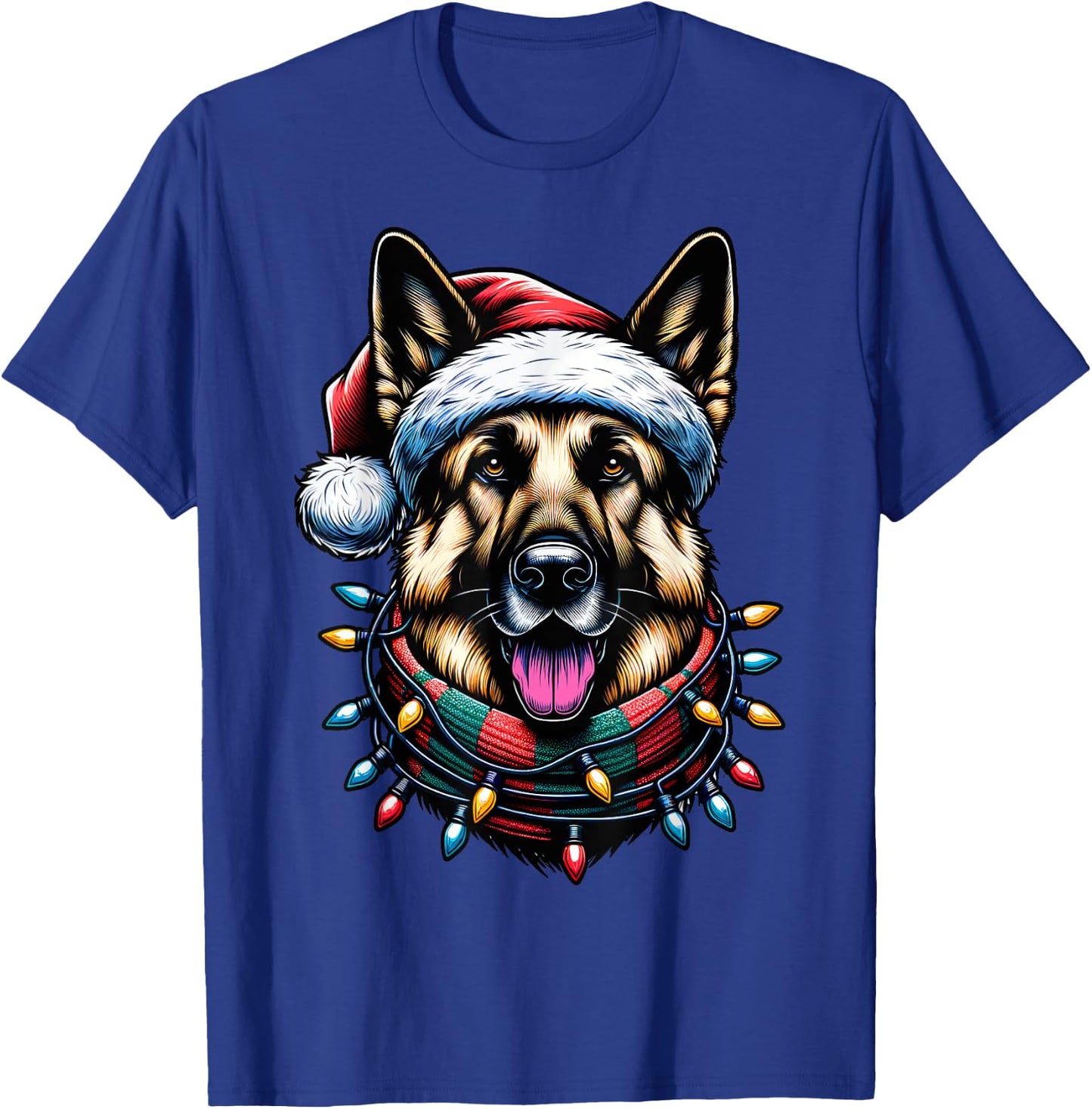 Christmas German Shepherd Xmas Shepherd Mom Dog Lover T-Shirt - T-Shirt | Royal