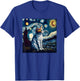 Starry Night Cat Van Gogh Funny Cat Lover Mom Dad T-Shirt - T-Shirt | Royal