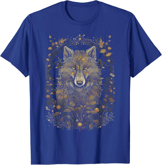 Cottagecore Aesthetic Wolf, Men, Women T-Shirt - T-Shirt | Royal