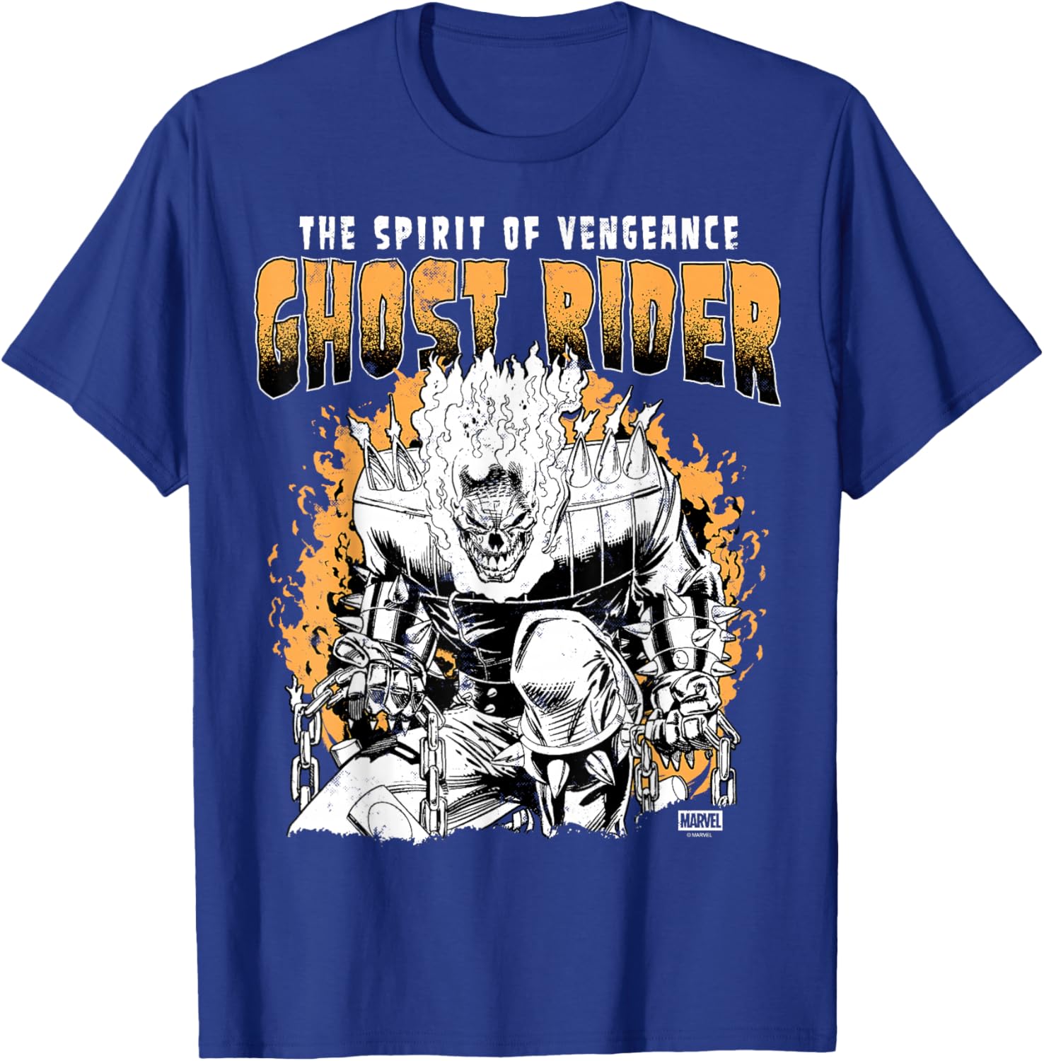 Ghost Rider - Grunge T-Shirt - T-Shirt | Royal
