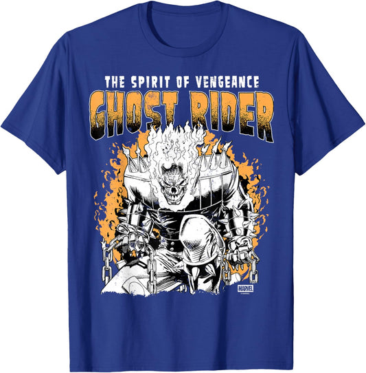 Ghost Rider - Grunge T-Shirt - T-Shirt | Royal