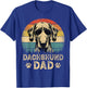 Vintage Dachshund Dad Dog Lovers Father's Day Men Women T-Shirt - T-Shirt | Royal