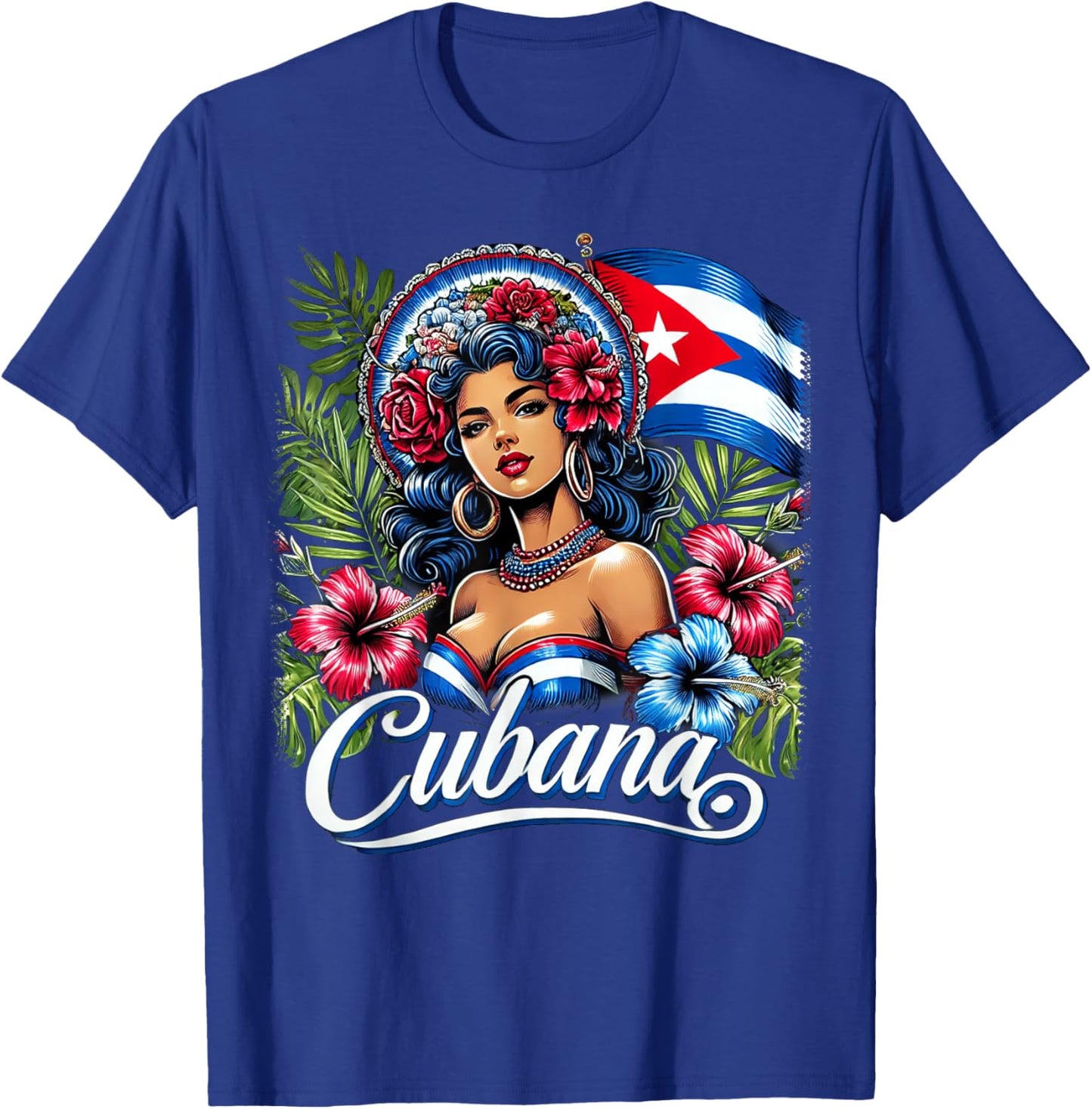 Mujer Cubana Cuban Girl - Proud Latina Woman from Cuba T-Shirt - T-Shirt | Royal