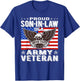 Proud Son-In-Law Of US Army Veteran Patriotic Military Gifts T-Shirt - T-Shirt | Royal