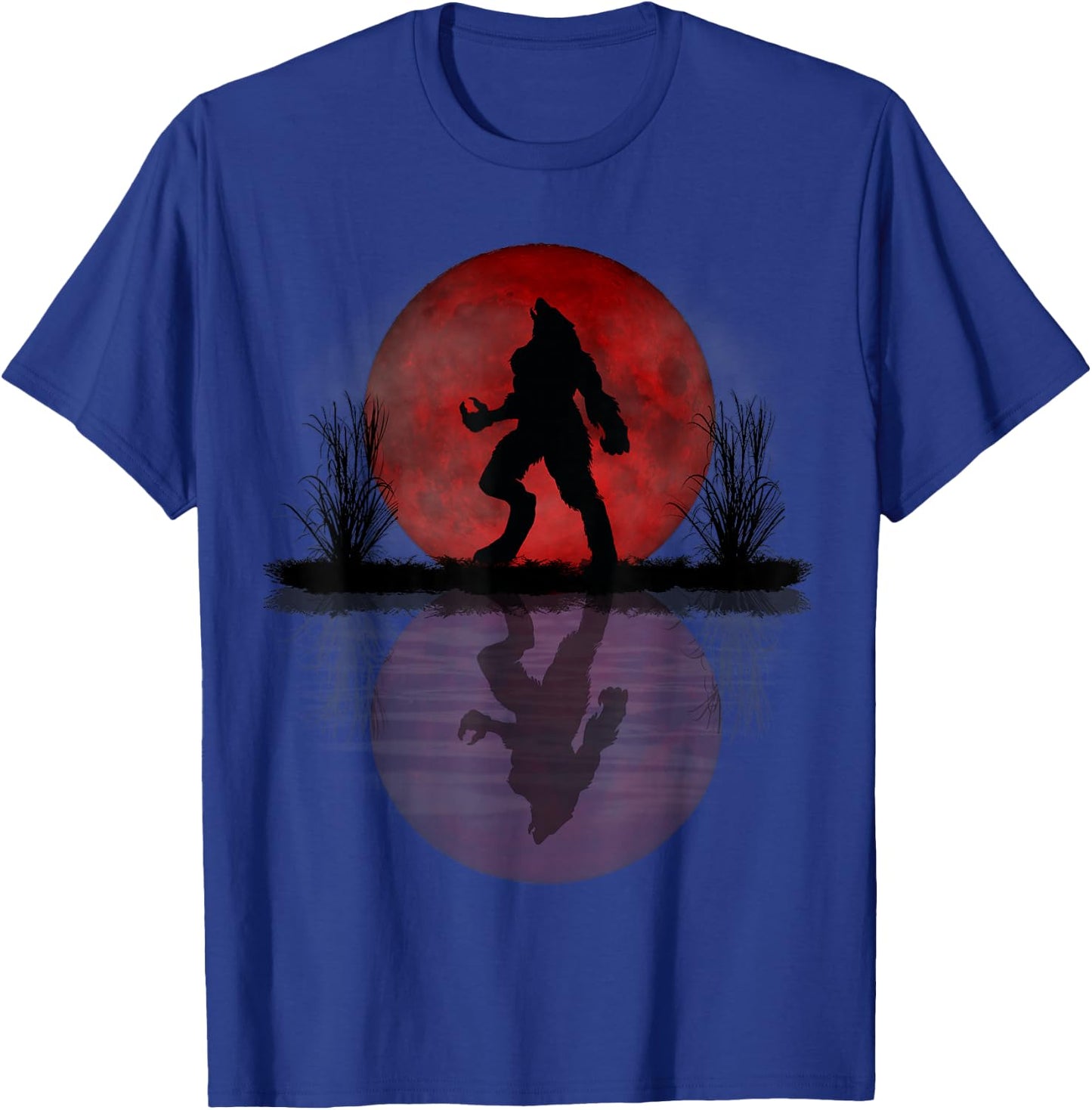 Werewolf Under A Full Blood Moon Howling T-Shirt - T-Shirt | Royal