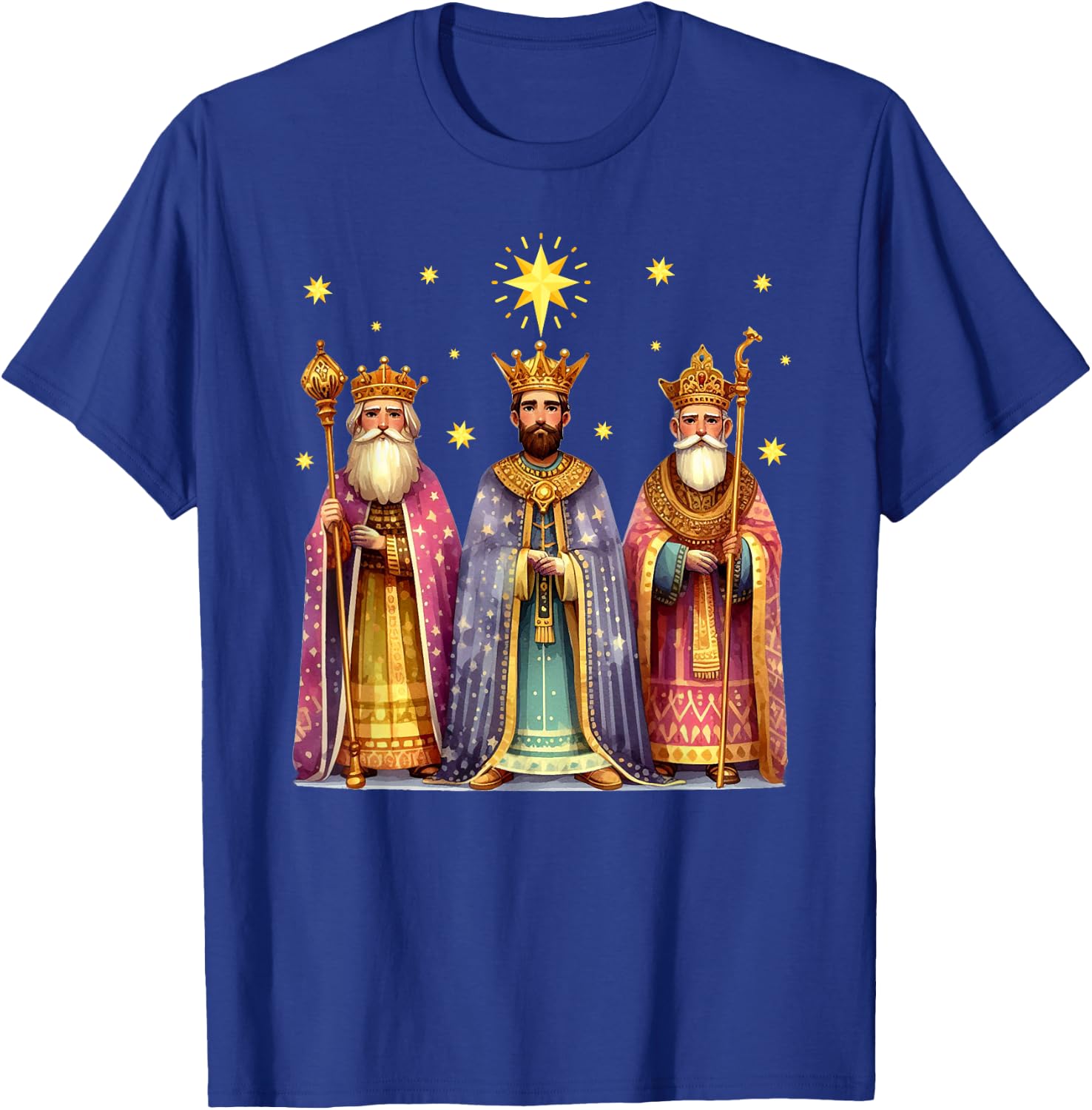 Feliz Dia De Reyes Epiphany Three Kings Day Los Reyes Magos T-Shirt - T-Shirt | Royal