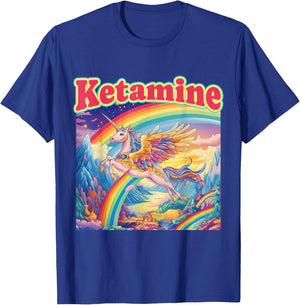 Funny Ketamine Horse Unicorn Emergency Rainbow T-Shirt - T-Shirt | Royal