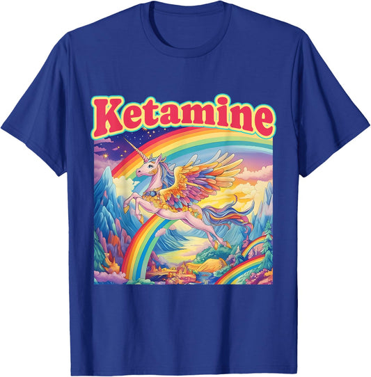 Funny Ketamine Horse Unicorn Emergency Rainbow T-Shirt - T-Shirt | Royal
