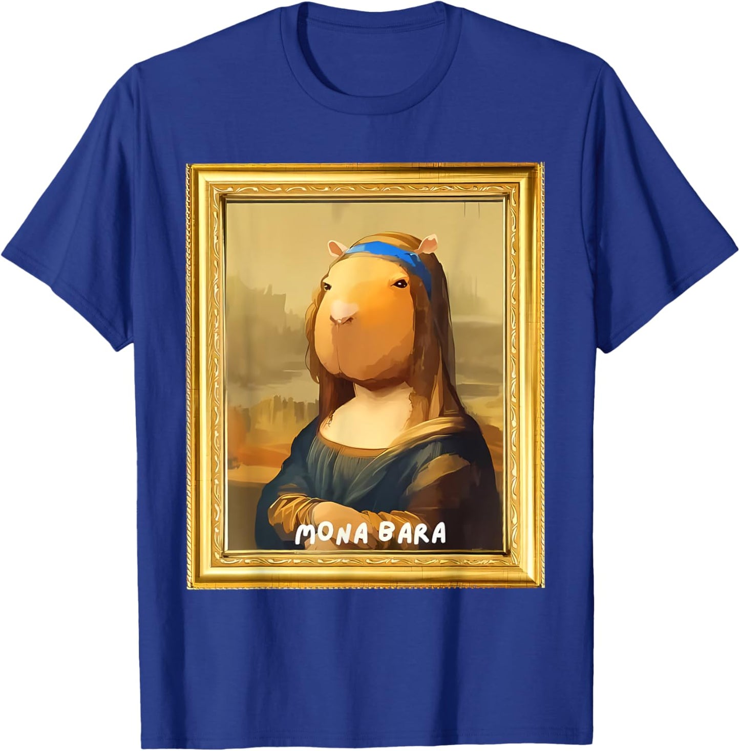 Funny Capybara Monabara Graphic Women T-Shirt - T-Shirt | Royal