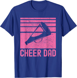 Cheer Dad Pink Cheerleading T-Shirt - T-Shirt | Royal