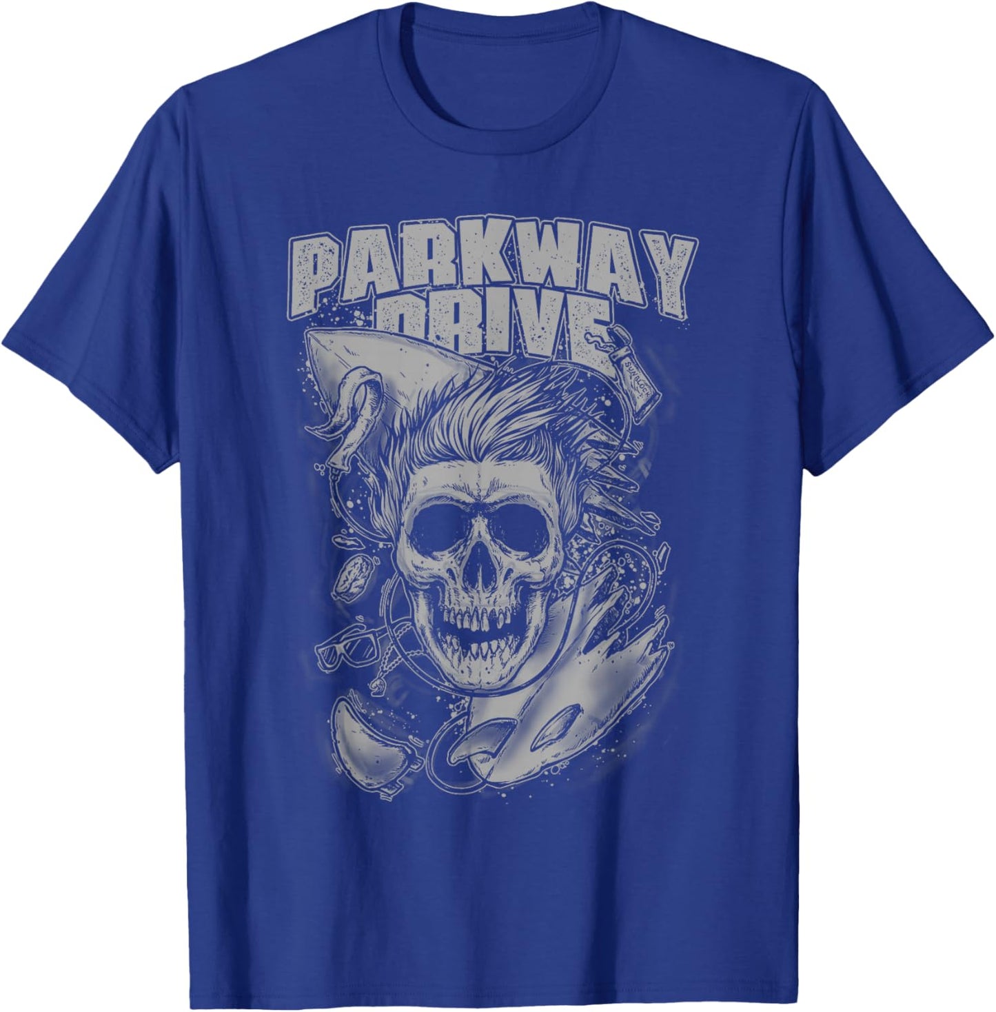 Parkway Drive – Offizieller Merchandise-Artikel – Surfer Skull – Schwarz T-Shirt - T-Shirt | Royal