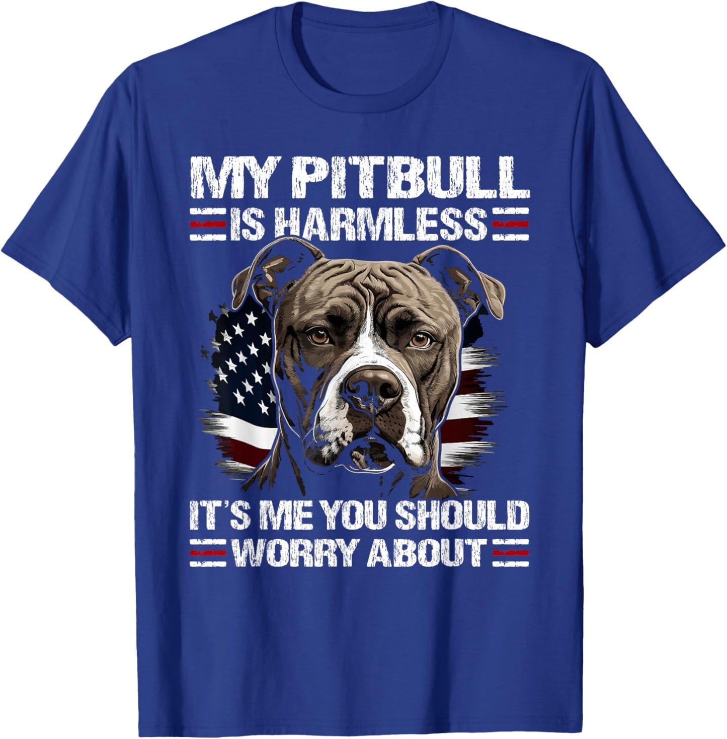 Pitbull American Pitbull T-Shirt - T-Shirt | Royal