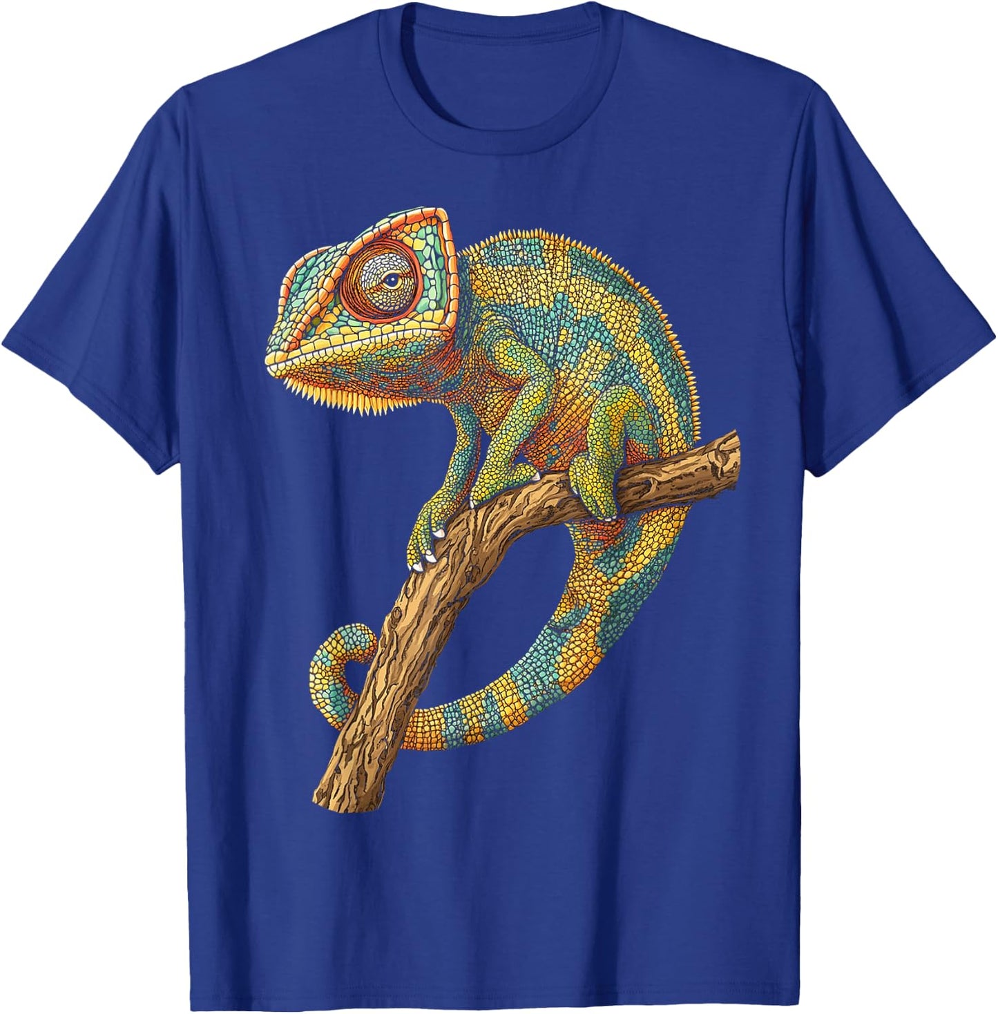 Chameleon Animal Motif Artwork Chameleon T-Shirt - T-Shirt | Royal