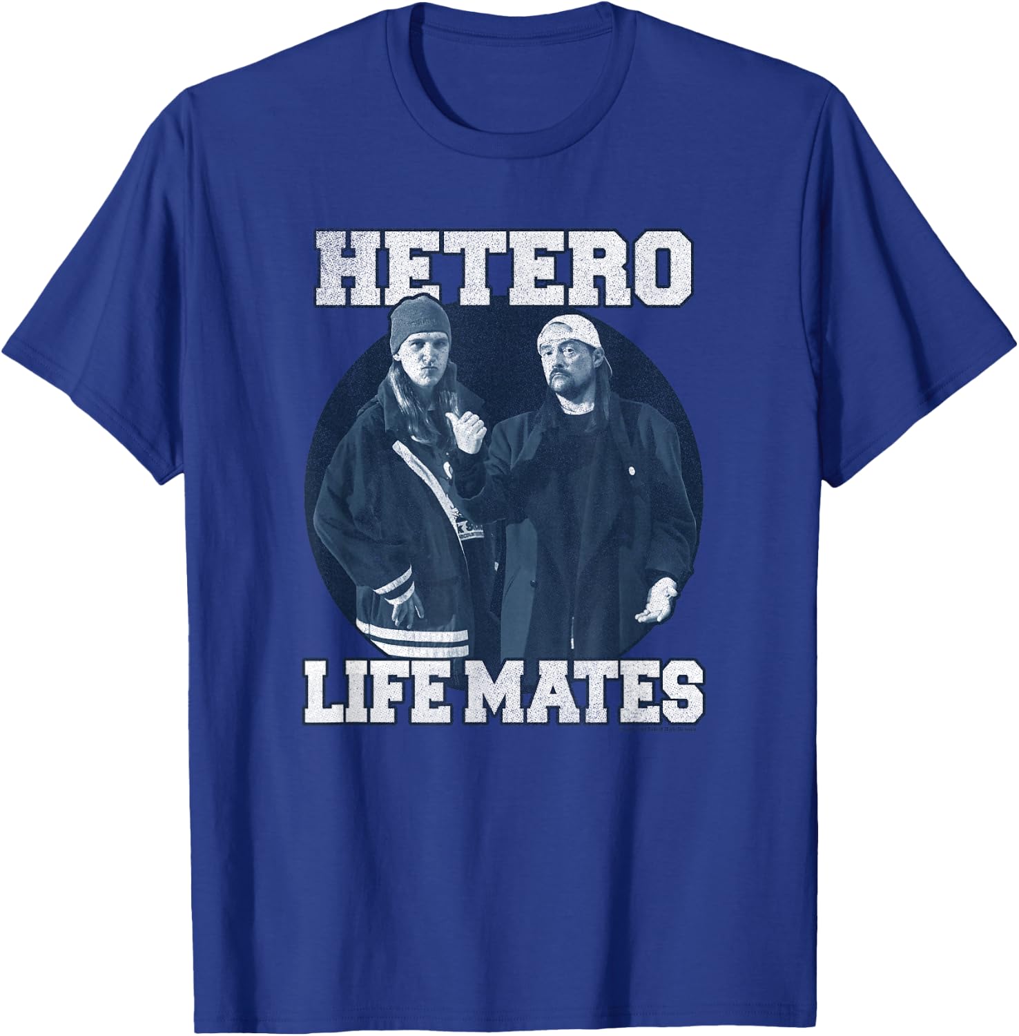 Clerks III Jay and Silent Bob Hetero Life-Mates Collegiate T-Shirt - T-Shirt | Royal