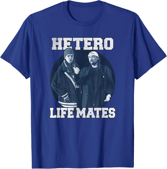Clerks III Jay and Silent Bob Hetero Life-Mates Collegiate T-Shirt - T-Shirt | Royal