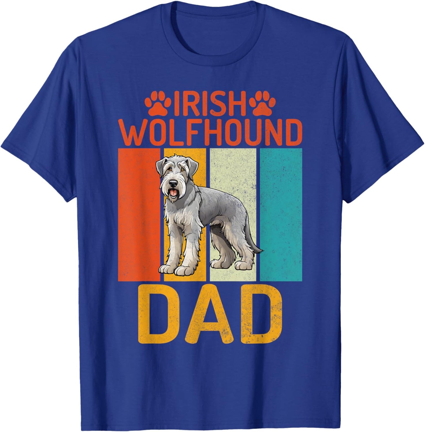 Irish Wolfhound Dad Irish Wolfhound T-Shirt - T-Shirt | Royal