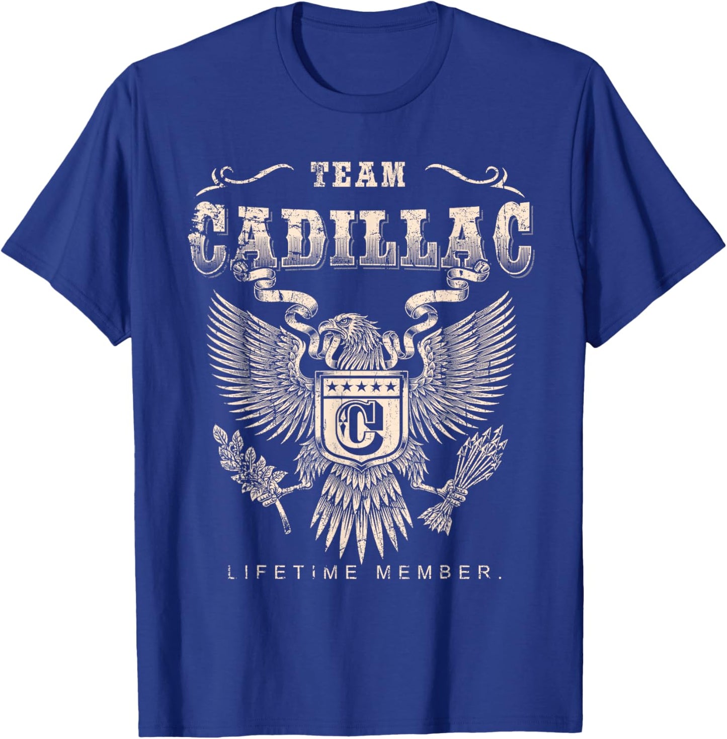 Team Cadillac Lifetime Member - Cadillac Name T-Shirt - T-Shirt | Royal