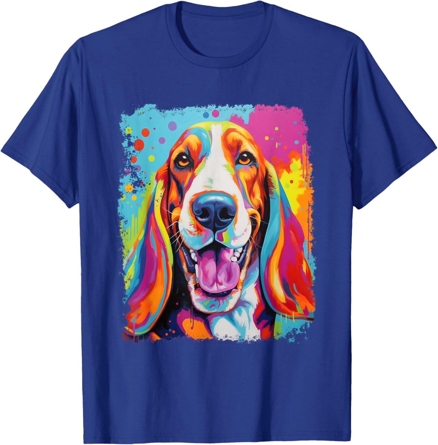 Vintage Dog Basset Hound T-Shirt - T-Shirt | Royal