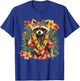 Hawaiian Hibiscus Flowers Hawaiian Raccoon T-Shirt - T-Shirt | Royal