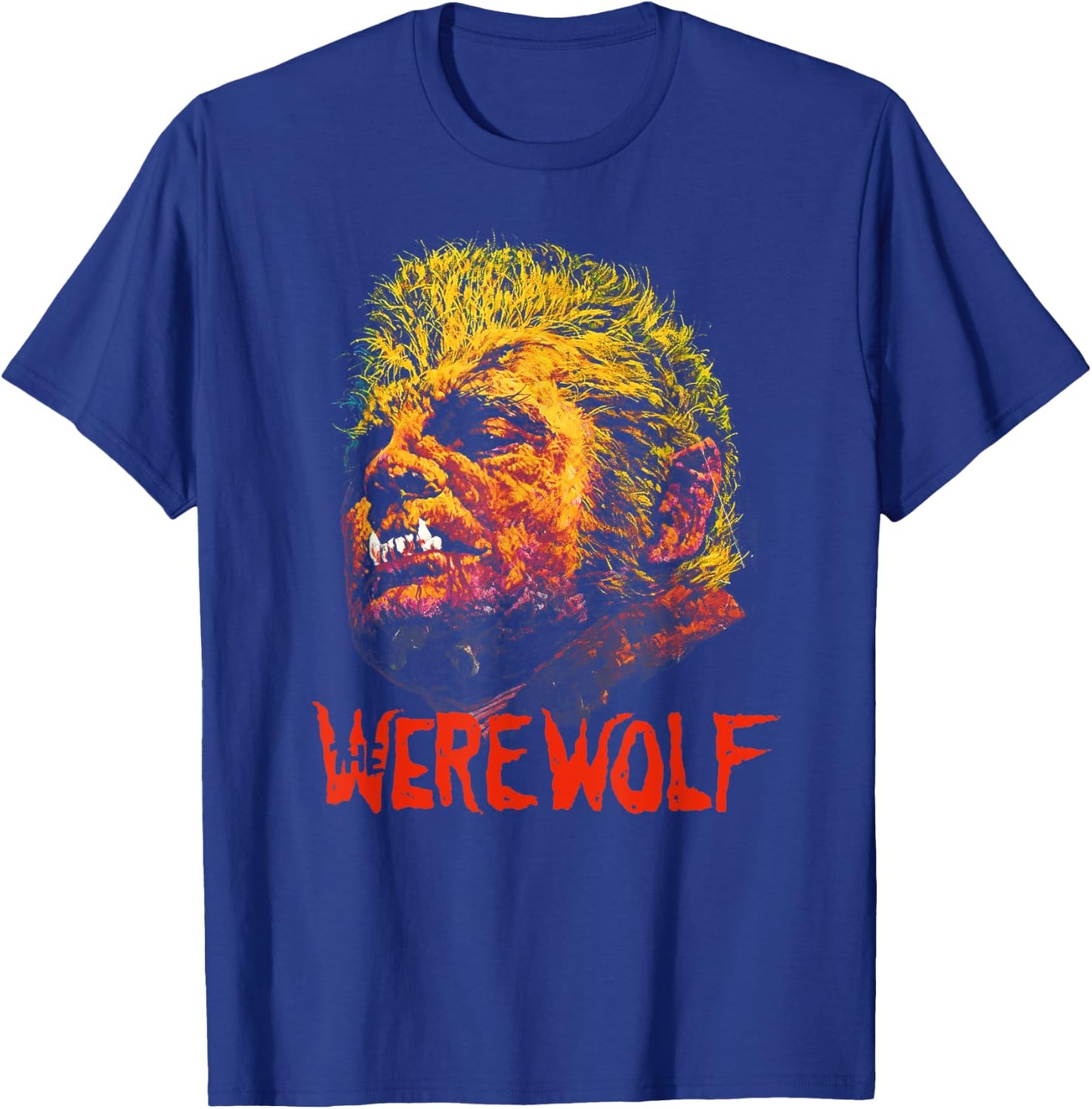 Werewolf Lycanthropy Vintage Monster Horror Movie Fan T-Shirt - T-Shirt | Royal