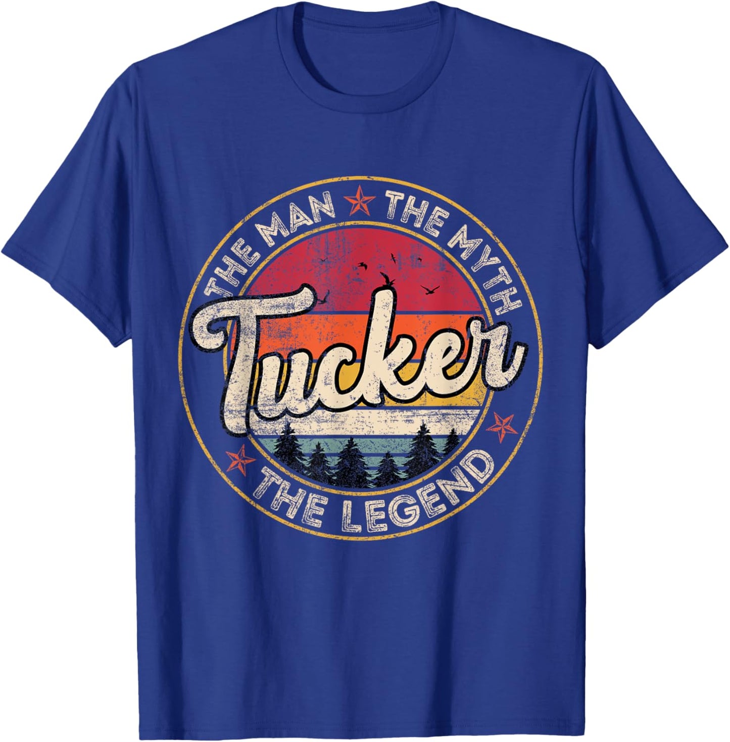 Tucker The Man The Myth The Legend Personalized Name T-Shirt - T-Shirt | Royal