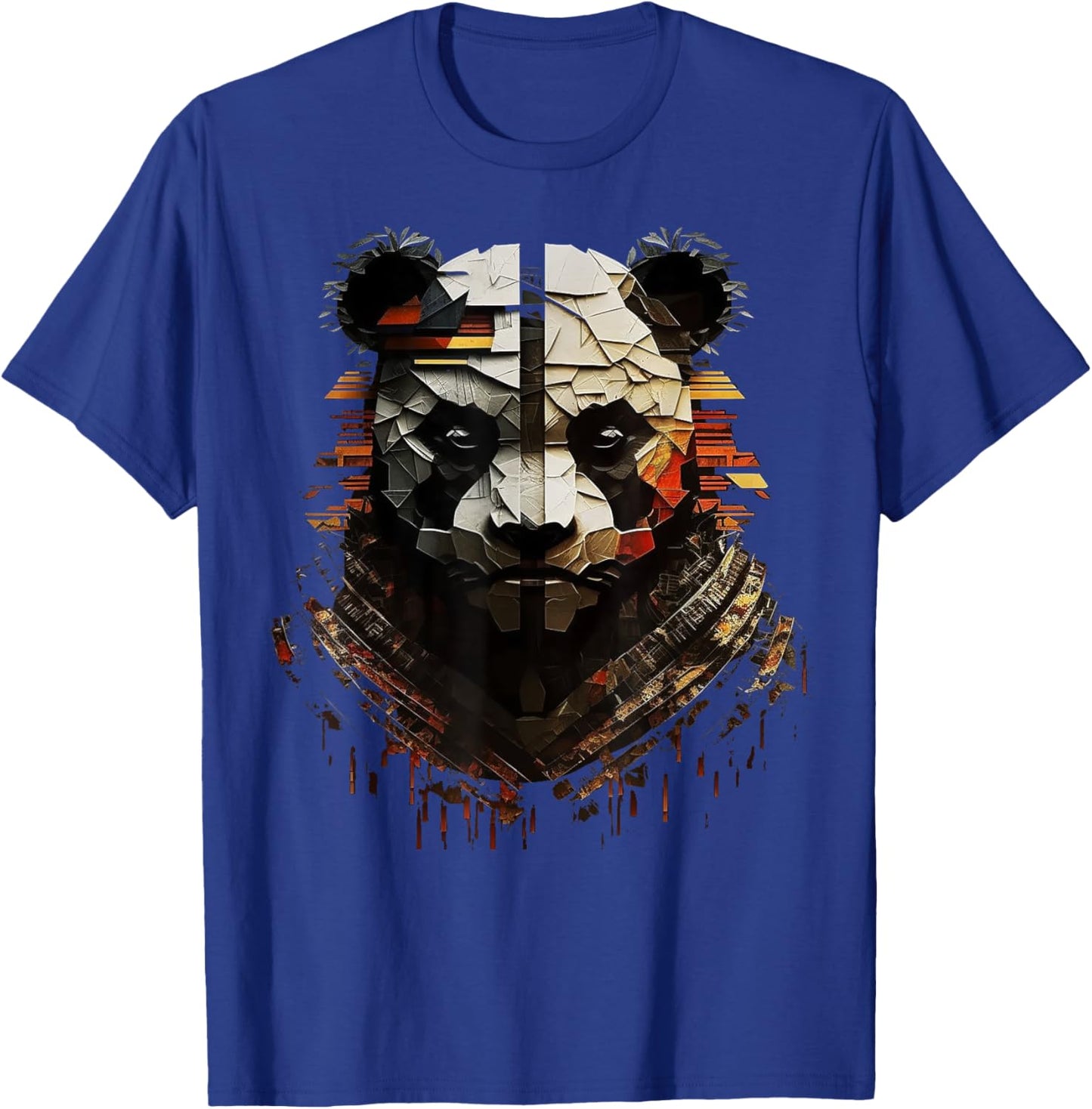 Panda Fantasy Animal Print Art Animal Lover Panda T-Shirt - T-Shirt | Royal