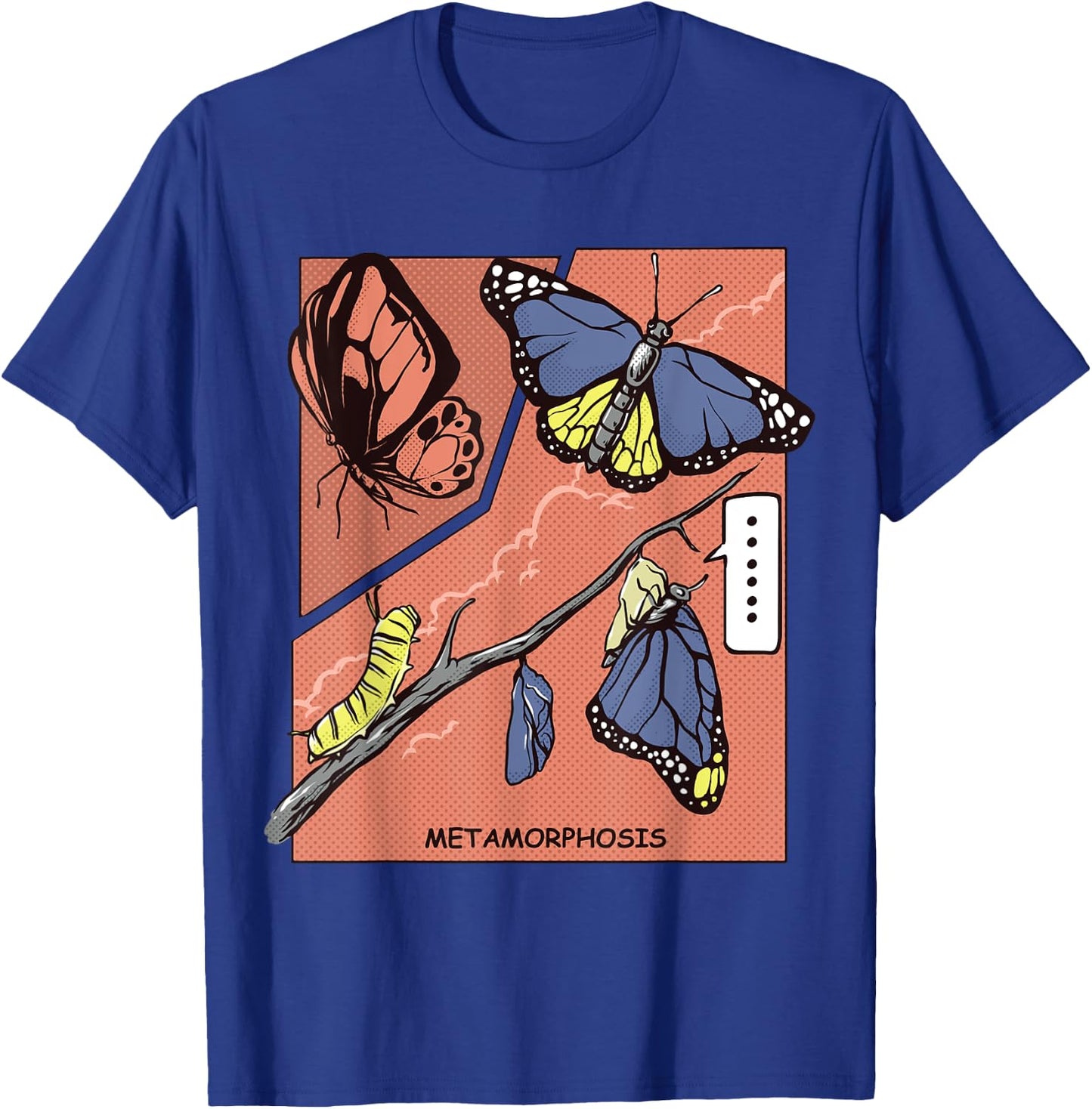 Monarch Butterfly Lover Metamorphosis Butterflies Lifecycle T-Shirt - T-Shirt | Royal
